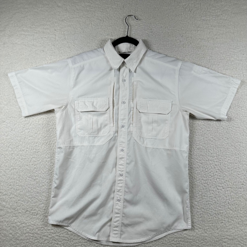5.11 Tactical Shirt Mens Ripstop Short Sleeve Utility S White Outdoor Workwear